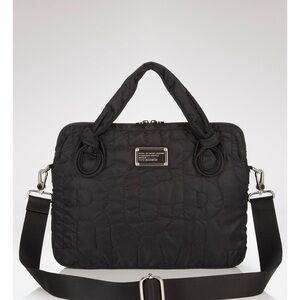 Black Quilted Laptop Bag